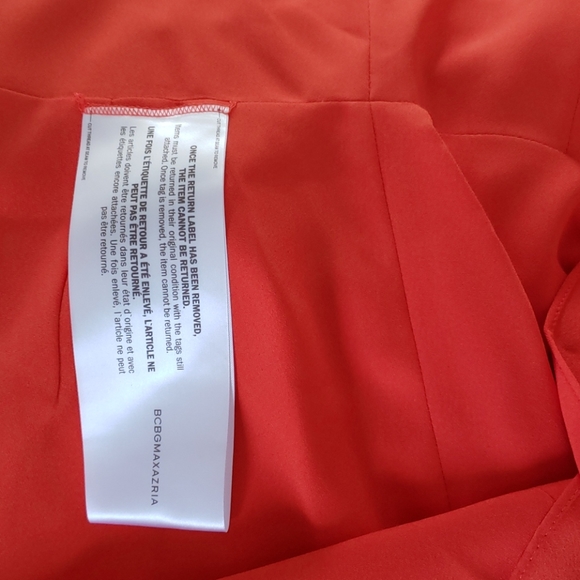 BCBG Maxazria mini ruffled dress in orange - Picture 6 of 6